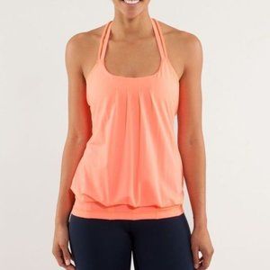 Lululemon Flow and Go Tank II Pop Orange